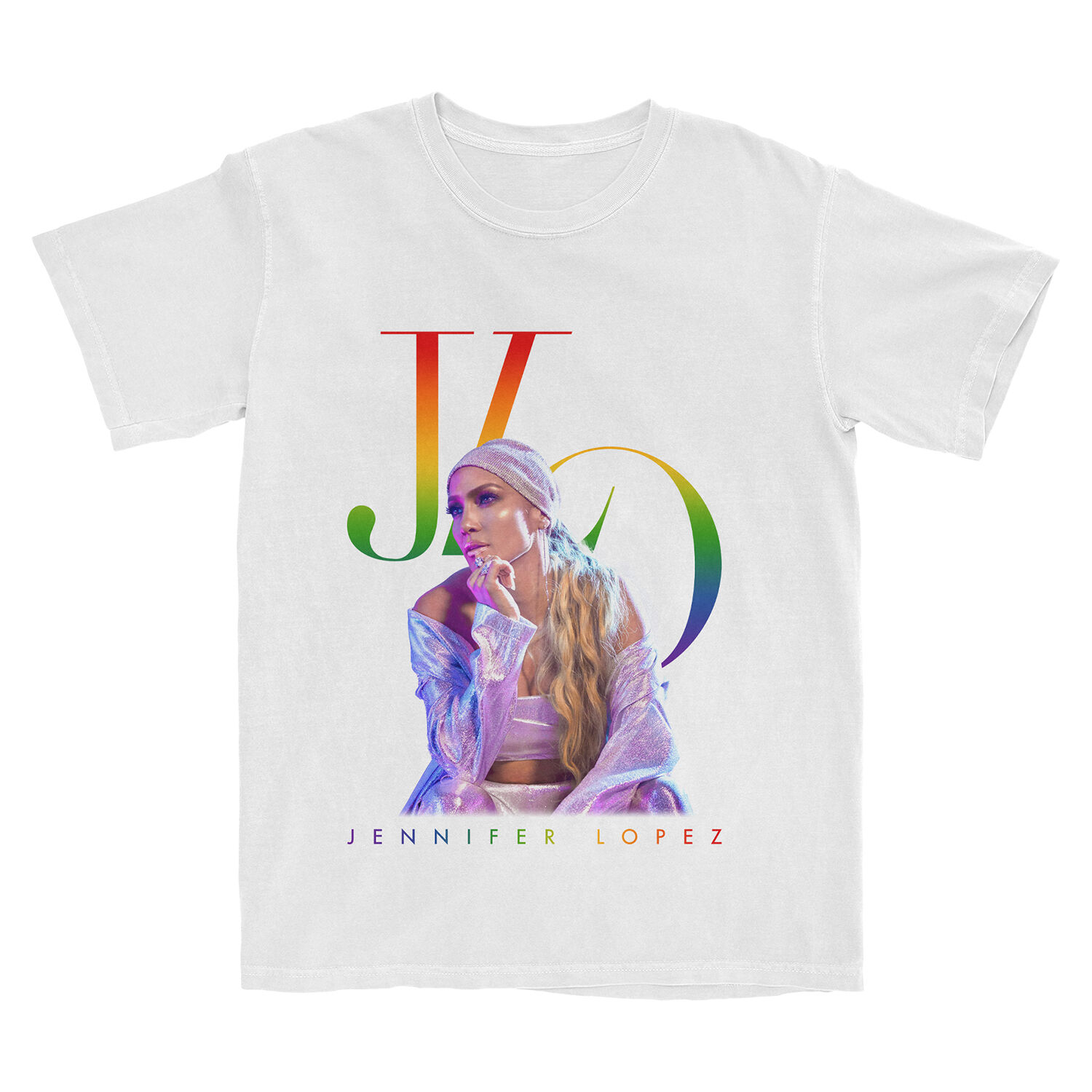 【18％OFF】 Jennifer | T-Shirt Logo Rainbow JLO Lopez Store Official シャツ+ブラウス(長袖+七分)